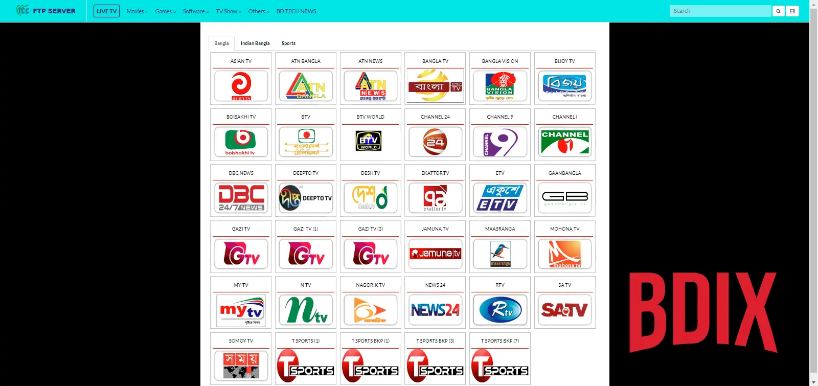 ICC FTP Server Live TV